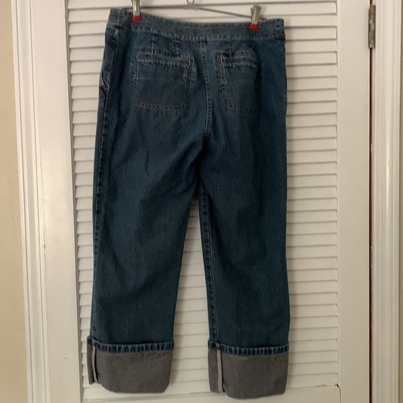 J. Jill Genuine Fit Below Waist Crop Jeans size 8 - Picture 4 of 9